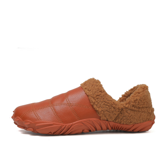 Vinterfleece barfota tofflor