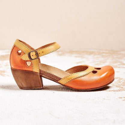 Amalia - Bekväma sandaler med låga klackar