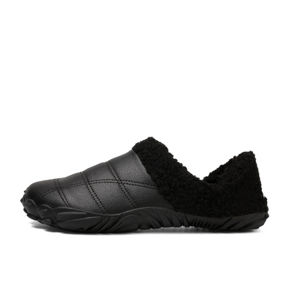 Vinterfleece barfota tofflor
