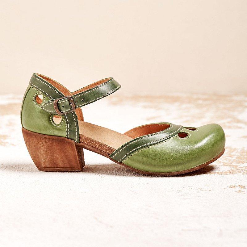 Amalia - Bekväma sandaler med låga klackar