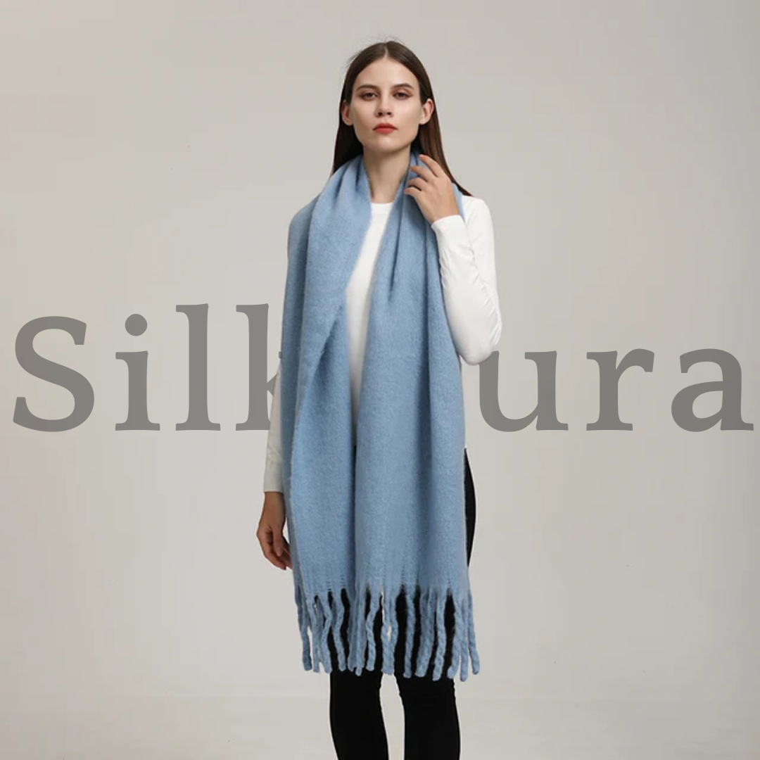 SilkAura – Exklusiv kashmirscarf för snygg värme