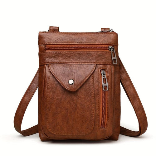 Flevos - veganskt läder crossbody-axelväska