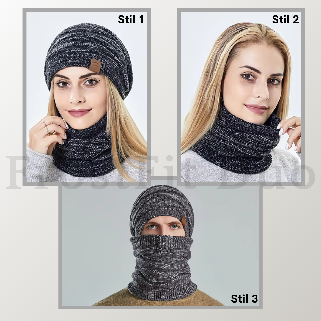 FrostFit Duo – Termisk vintermössa och halsduk set - unisex