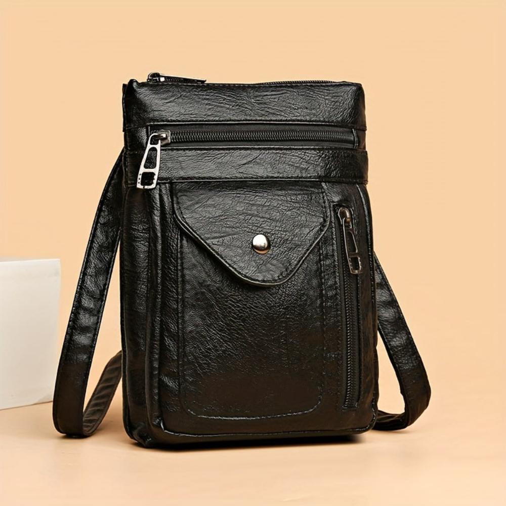 Flevos - veganskt läder crossbody-axelväska
