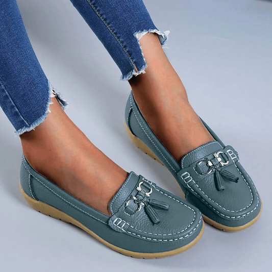 Anja - Klassiska läderloafers