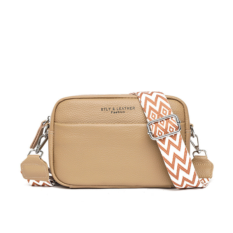 Flevos - kornat läder crossbodyväska