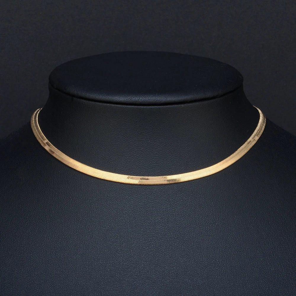 Flevos - platt kedja choker