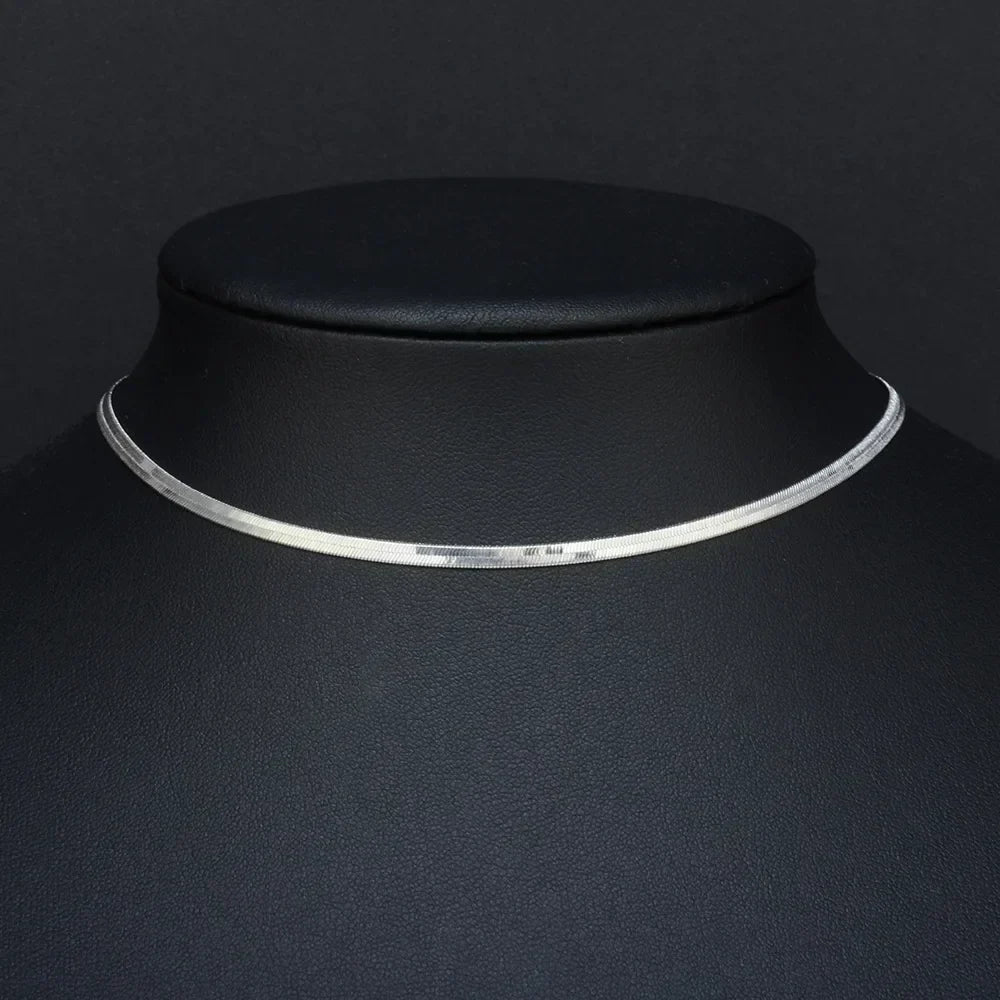 Flevos - platt kedja choker