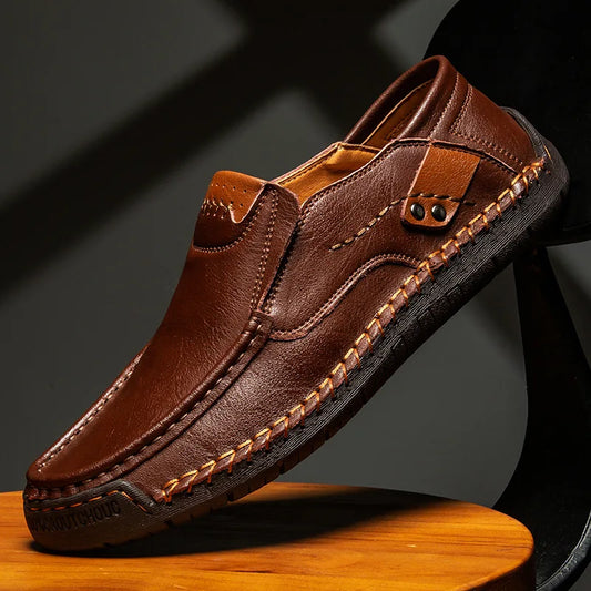 Rowan handgjorda läderloafers