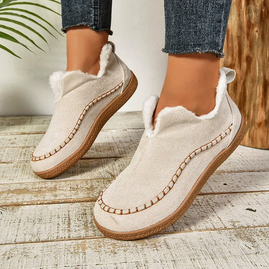 Dam Slip-On Stövlar med Plyschfoder