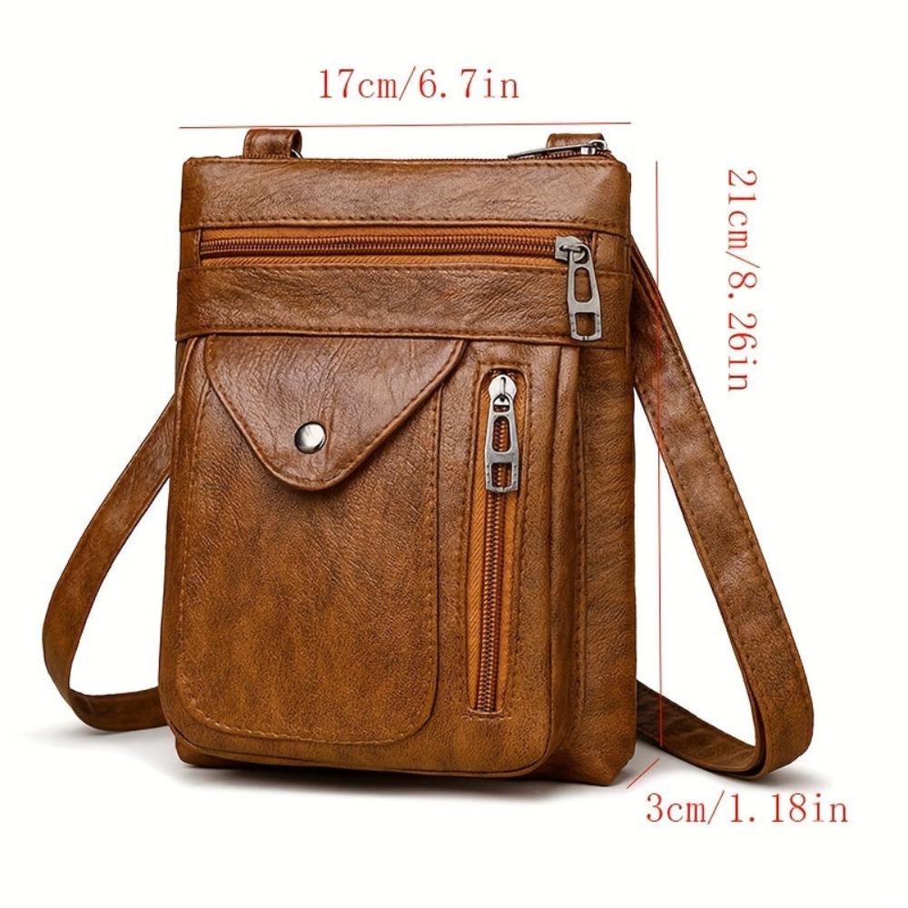 Flevos - veganskt läder crossbody-axelväska