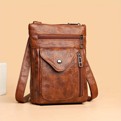 Flevos - veganskt läder crossbody-axelväska