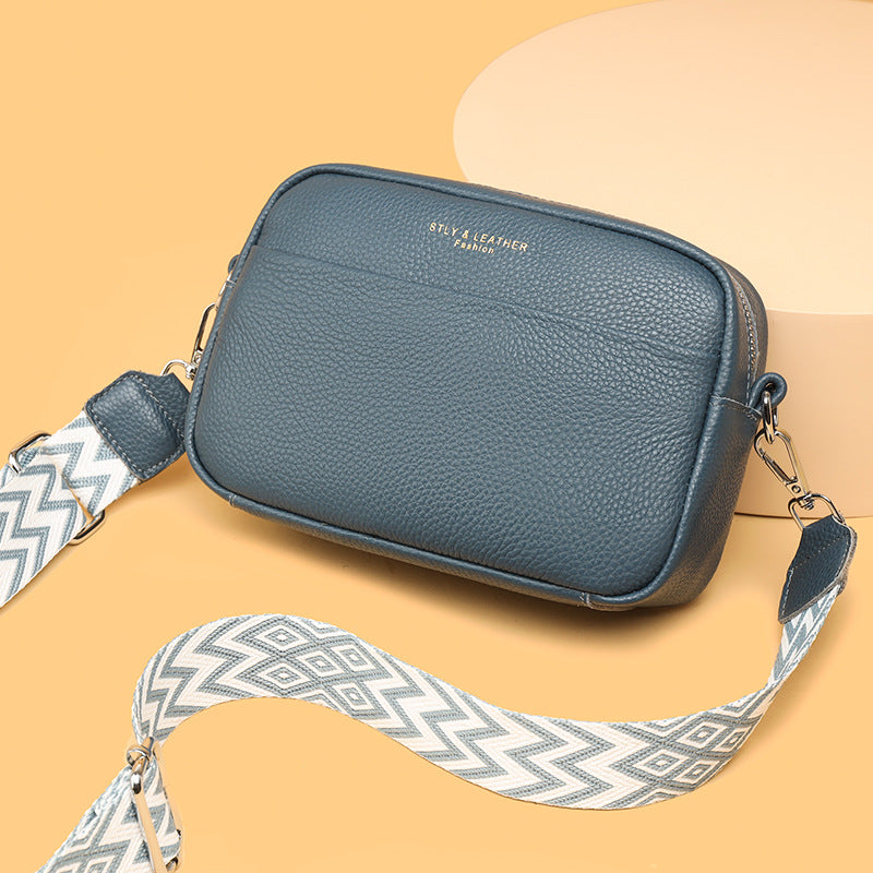 Flevos - kornat läder crossbodyväska