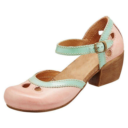 Amalia - Bekväma sandaler med låga klackar